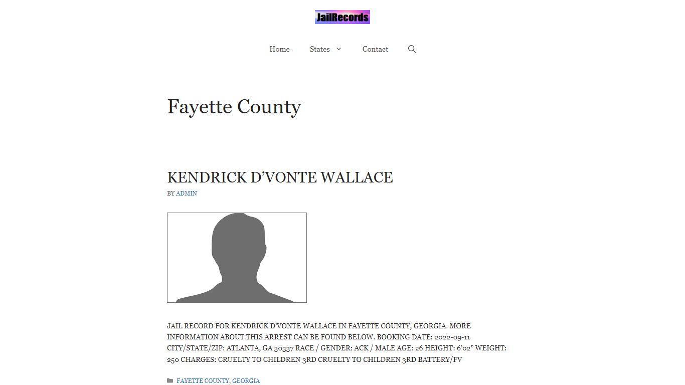 Fayette County Arrest Records